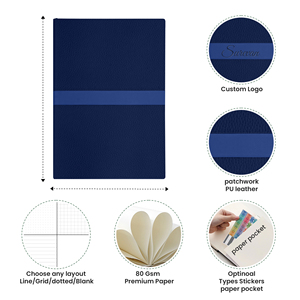 Cuaderno Personalizado con Logotipo al por Mayor, A6 Profesional, Tapa Blanda de PU, Estampado en Dorado, Rayado, Punteado, Cuadriculado, en Blanco, para Oficina y Escuela - Product Image 5