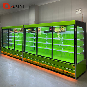 Réfrigérateur commercial pour supermarché, vitrine ouverte pour légumes et lait - Product Image 2