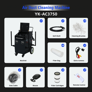 Macchina per la Pulizia dei Condotti d'Aria <span class=keywords><strong>Industriali</strong></span> YorkTech, Pulitore per Condotti AC ad Alte Prestazioni con Spazzola Rotante per Aziende di Manutenzione - Product Image 3