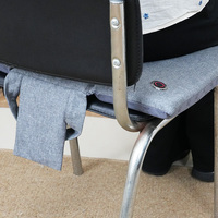Coussin chauffant rechargeable, chauffe rapidement en 3 secondes, 3 niveaux de température, lavable, en polyester pongé, portable pour voiture et bureau
