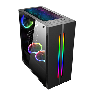 מחשב מחשב ATX מחשב בויטייר בשנת 2020 RGB עם זכוכית מחוסמת ורצועת לד שולחנית חדשה Ce ארון פלסטיק מלאי Abs מארז פלסטיק - Product Image 4