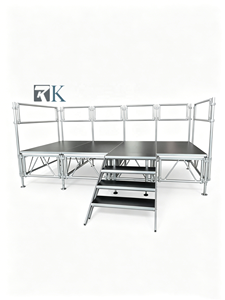 Lightweight Aluminium Alloy Portable Stage Platform Truss Stage with Custom Dimensions for Indoor Outdoor Events - Product Image 2