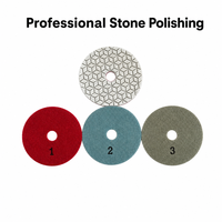 Disques de polissage à sec/humide San Yuan Quanzhou Brother pour granit, marbre et quartz, 3 étapes, grain 1-3, OEM, garantie 3 ans