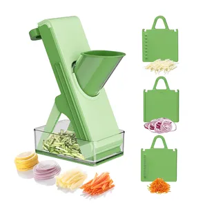 High Quality Eco-Friendly Multifunctional Mandoline Slicer Vegetable Chopper Adjustable Blade PP Material