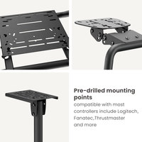 LRS09-BS03 Premium Game Seat Car Gaming Driving Simulator Racing Simulator Cockpit avec support de moniteur unique