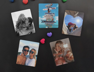 Aimants de réfrigérateur personnalisés avec photo, aimants commémoratifs avec image de famille, décoration personnalisée pour la maison, cadeaux promotionnels avec logo d'entreprise - Product Image 5