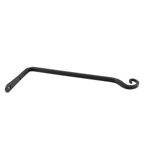 JIM Wrought Iron <b>Hook</b> 10 Inch Black Wall Mount For Plant Basket Lamp Feeder - Product Image 3