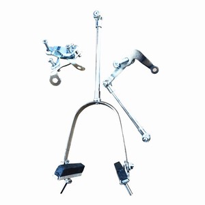 Système de freinage à étrier 28 pouces en aluminium forgé, ensemble de freinage mécanique réglable avec plaquettes en composite métallique - Product Image 5