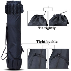 Sac de rangement multifonctionnel en toile de grande capacité pour cannes à pêche, avec bandoulière, pour matériel de pêche et cannes à pêche - Product Image 3