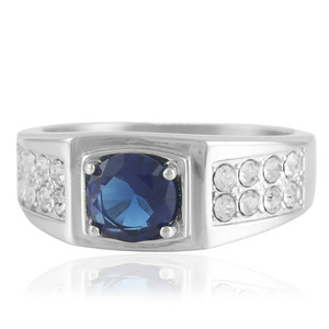 Women's Geometric Green Gemstone <b>Ring</b> Prong Setting Stainless Steel Fashion Jewelry Gift 210171 - Product Image 2