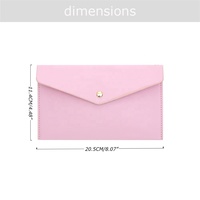Yihe Nouvellement Meilleure Vente 10 Couleurs Galet En Cuir Cash Bag Pouch Portefeuille avec Bracelet Disponible pour Onglet Enveloppes avec Budget