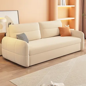 OEM ODM Extendable Fabric Sofa Bed With Storage Low Prices For Living Room