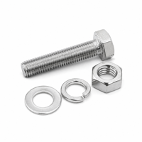 Kit de boulons hexagonaux et d'écrous en acier inoxydable de qualité supérieure 303 304 316 310 410 310S à tête creuse, fixations métriques