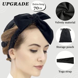 Soft Velvet Heatless Curlers Overnight No Heat Hair Curl Set <b>Bow</b> Design for Ladies Sleep Wavy Hair in Stock Low MOQ Free Sample - Product Image 2