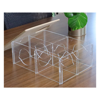 Cachette de hamster Maison de hamster transparente en acrylique à 4 chambres Cage pour animaux de compagnie multi-pièces