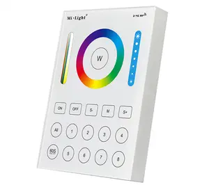 Mi Licht 2,4G wireless 8 Zone RF dimmer fernbedienung B8 Touch Panel 2 weg led licht fernbedienung für RGB + CCT led streifen serie