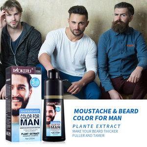 Shampoo Nero Personalizzato OEM Mokeru 200ml, Tinta Rapida per <span class=keywords><strong>Capelli</strong></span> e Barba in 5 Minuti per <span class=keywords><strong>Uomo</strong></span> - Product Image 6