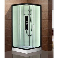 Bla madone — Design Simple et personnalisable, en verre trempé, toilettes, salle de bain, douche, cabine, salle de bain, noir, pologne