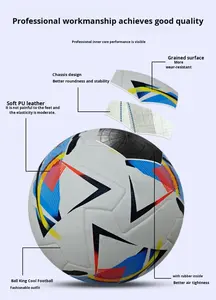 Pallone da <span class=keywords><strong>Calcio</strong></span> <span class=keywords><strong>Serie</strong></span> A Italiana Misura 5 in Puro Pelle Leggera per Adulti, Allenamento e Competizione all'Aperto, PU Rinforzato Prodotto a Guangdong - Product Image 5