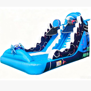 Castillo Inflable con Tobogán Oceánico para Niños, Traje Inflable de Arándano, Figura de Acción de Anime, Otro Juguete Educativo de Burbujas - Product Image 1