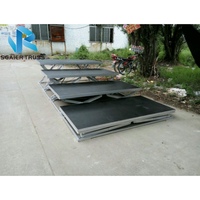Scène de concert pliable en aluminium en forme de X pour les structures de scène de théâtre