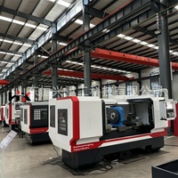 Tour CNC horizontal 4 axes à alimentation automatique HX-80260-95 entièrement personnalisable et économique pour le traitement des tuyaux et des arbres métalliques
