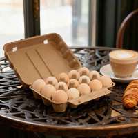 Paquete Familiar de Bandejas de Papel para Huevos de 18/20 Celdas, Caja de Pulpa Biodegradable, Embalaje Resistente a Impactos para Compras al por Mayor y Compras a Granel