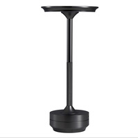 Lampe de table créative en forme de UFO, verre à vin, lampe de nuit rechargeable en aluminium, lumière d'ambiance pour restaurant/bar, chevet