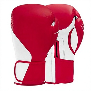 ถุงมือชกมวยสำหรับการฝึกซ้อมระดับมืออาชีพ หนังแท้คุณภาพพรีเมียม บุหลายชั้น กันลม กันน้ำ ปิดด้วยแถบตีนตุ๊กแก ปรับแต่งได้ - Product Image 1