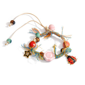 Fashion <b>Beaded</b> <b>Bracelet</b> With Tassels Star Pattern Unisex Jewelry Accessory - Product Image 5