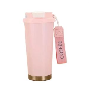 Logo Custom 510Ml 316 Stainless Steel Outdoor Double <b>Drinking</b> Cup Large Capacity Travel Gift Thermal Coffee Cup Mug With <b>Straw</b> - Product Image 2