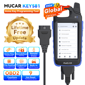 Atualizações Gratuitas Vitalícias MUCAR KEY581 Ferramenta de Programação de Chaves Imobilizadoras Detecção de Frequência de Chave Geração e Emparelhamento 9 Funções de Redefinição <span class=keywords><strong>Scanner</strong></span> <span class=keywords><strong>OBD2</strong></span> - Product Image 1