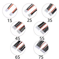Connecteurs de câble de chargeur d'équilibrage de batterie LiPo RC 22AWG en silicone 1S-7S JST-XH, pas de 2,54 mm, câble d'équilibrage pour voiture RC
