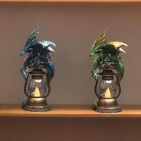 Rétro Dragon Veilleuse DRB001 Imitation Lampe À Huile Électronique Bougie Ornement Chambre Lampe De Chevet