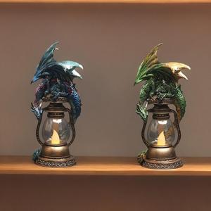 Rétro <span class=keywords><strong>Dragon</strong></span> Veilleuse DRB001 Imitation Lampe À Huile Électronique Bougie Ornement Chambre Lampe De Chevet - Product Image 1
