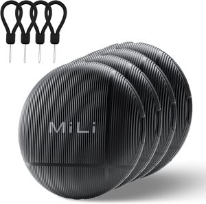 Set di 4 Localizzatori <span class=keywords><strong>GPS</strong></span> Intelligenti Globali MiLi LiTag Duo, Compatibili con <span class=keywords><strong>Apple</strong></span> e Android, per Trovare Oggetti, Animali Domestici, Portafogli, Borse Perdute, IP65 - Product Image 1