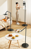 Support de téléphone portable et tablette en alliage d'aluminium, bras réglable, rotation à 360 degrés, support paresseux avec des fonctionnalités flexibles pour une utilisation au lit