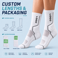 Chaussettes de sport en coton personnalisées de haute qualité avec logo, chaussettes de basketball athlétiques pour hommes et femmes, chaussettes de sport mi-mollet personnalisées