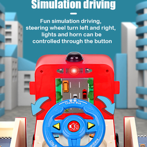 ITTL Simulation électrique <span class=keywords><strong>volant</strong></span> conduite déformation camion de sauvetage incendie jouets enfants jouet de <span class=keywords><strong>Bus</strong></span> électrique interactif - Product Image 4