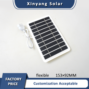 Солнечная батарея Портативное мини зарядное устройство 2 Вт 5 В USB водонепроницаемый гибкий небольшой размер для мобильного телефона пластиковая рамка - Product Image 5