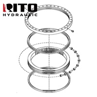 RITO 9245728 Roulement d'orientation ZX280LC-3 ZX280-3 ZX240-3 9245728 Engrenage de rotation pour excavatrice