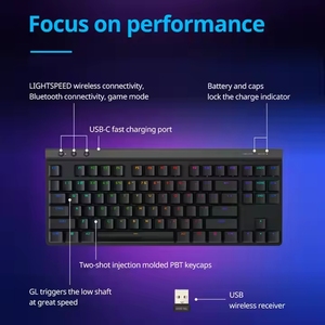 Logitech G515 TKL <span class=keywords><strong>RGB</strong></span> 88-Key con interfaccia USB sottile Tenkeyless Design PBT tastiere Wireless tastiera da gioco - Product Image 6