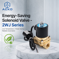 Válvula Solenoide de Diafragma de Ahorro Energético 2WJ160-15 Mantiene 50°C de Temperatura Constante Sin Sobrecalentamiento Válvula de Agua de Latón PN10 1/2" IP65