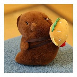 Custom Handmade Mini Unisex Keychain New Style Capybara Plush <b>Stuffed</b> Animal <b>Toy</b> Cotton Nylon Material Promotional Handmade <b>Toy</b> - Product Image 5