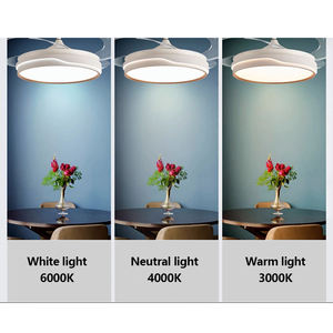 Luce multifunzionale con vento freddo 18W 220V ventilatore <span class=keywords><strong>a</strong></span> soffitto senza lama con luce <span class=keywords><strong>a</strong></span> LED e telecomando - Product Image 4