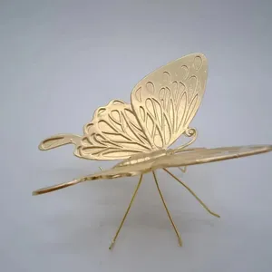 유럽 인 창조적 인 금속 예술과 공예 작은 장식 나비 동물 장식 모델 룸 부드러운 장식 도매
