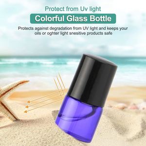 Color Coat Glass Essential Oil & Skin Care Serum Roll on <b>Bottles</b> 1ml 2ml 3ml <b>5ml</b> Stainless Steel Roller Empty Cosmetic <b>Bottles</b> - Product Image 2