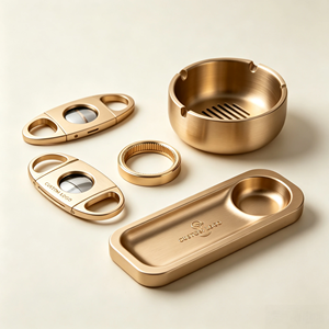 Juego de Accesorios para Cigarros de Aluminio, Regalo Corporativo de Lujo, Herramientas para Cigarros de Metal con Anodizado Personalizado y Mecanizado CNC - Product Image 3