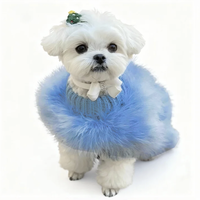 Vêtements pour chien en laine, automne et hiver, pull à col montant à manches courtes, tout en duvet, confortable, manteaux chauds pour animaux de compagnie, fourrure pour petits chiens