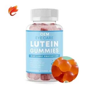 Penguncian Makula Mendukung Cahaya Biru Perlindungan Penglihatan Melindungi Perawatan Mata Lutein Ester Gummies untuk Kesehatan Mata